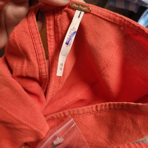 Free People Knotty Nice Romper in Orange - Picture 3 of 5